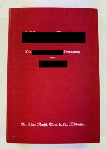 Adolf Hitler, Mein Kampf Erstausgabe 1927 (!), 2. Band Die nationalzozialistische Bewegung - Militaria-Berlin