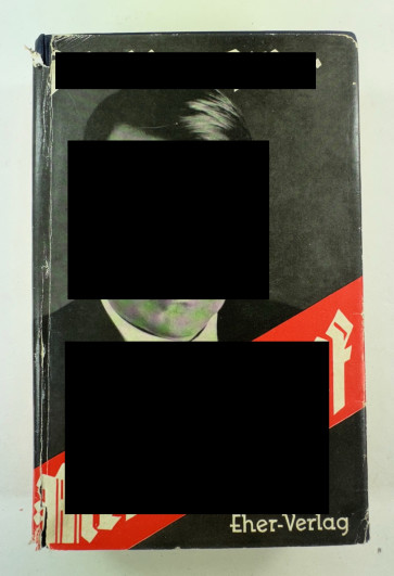 Adolf Hitler, Mein Kampf Volksausgabe 1935, mit Schutzumschlag (!) - Militaria-Berlin