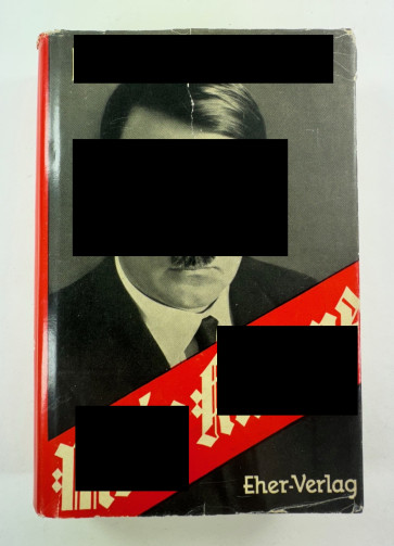Adolf Hitler, Mein Kampf Volksausgabe 1940, mit Schutzumschlag (!) - Militaria-Berlin