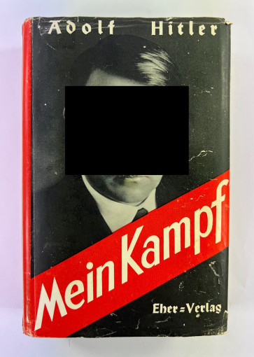  Adolf Hitler, Mein Kampf, Volksausgabe mit Schutzumschlag (!), 1935 - Militaria-Berlin