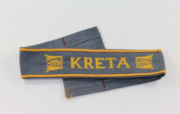Ärmelband "Kreta", Kriegsmarine Ausführung (!) - Militaria-Berlin