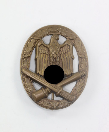 Allgemeines-Sturmabzeichen in Bronze (!), Petzt & Lorenz, Buntmetall - Militaria-Berlin
