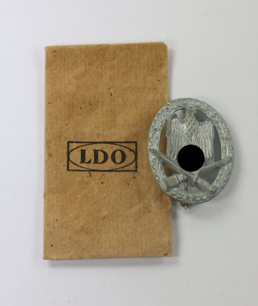 Allgemeines Sturmabzeichen, Hst. L/53 (Hymmen & Co., Lüdenscheid), in LDO Verkaufstüte - Militaria-Berlin