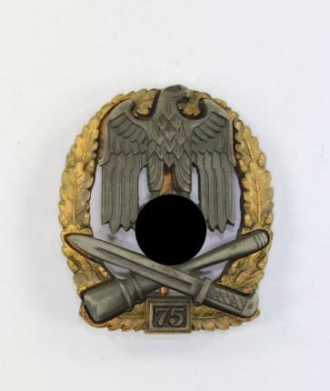 Allgemeines Sturmabzeichen mit Einsatzzahl 75, Hst. JFS - Militaria-Berlin