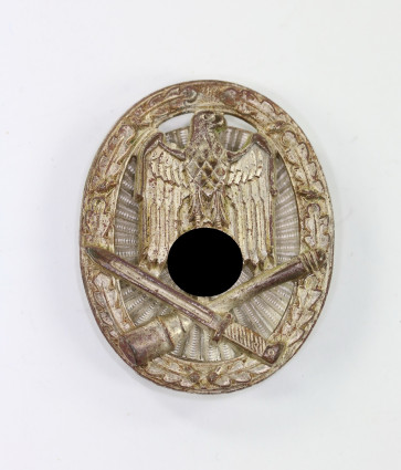 Allgemeines Sturmabzeichen, Wilhelm Deumer, an Schraubscheibe (!) - Militaria-Berlin