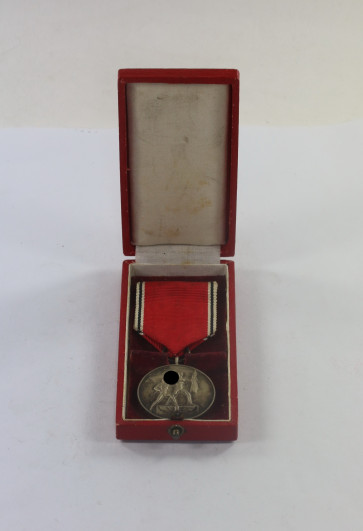 Anschlußmedaille Österreich (13. März 1938), im Etui, Hauptmünzamt Wien III. - Militaria-Berlin