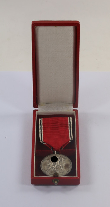 Anschlußmedaille Österreich (13. März 1938), im Etui, Hauptmünzamt Wien III. - Militaria-Berlin