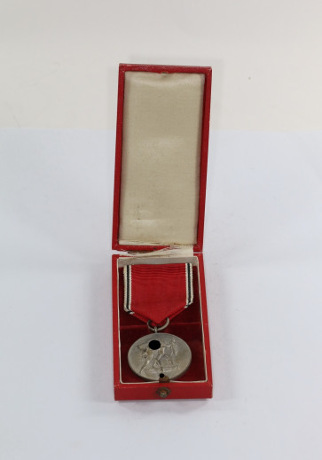 Anschlußmedaille Österreich, im Etui, Hauptmann Fritz Merkl - Militaria-Berlin