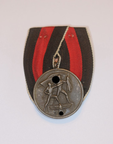  Anschlußmedaille Sudetenland (1. Oktober 1938), an Einzelspange - Militaria-Berlin