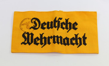 Armbinde "Deutsche Wehrmacht" für Zivilangestellte der Wehrmacht - Militaria-Berlin