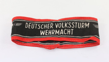 Armbinde, - Deutscher Volkssturm Wehrmacht - Militaria-Berlin