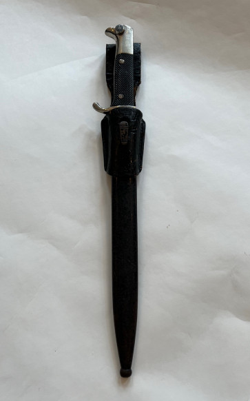 Ausgehseitengewehr, geätzt "Zur Erinnerung an meine Dienstzeit", Hst. E. Pack & Söhne Solingen - Militaria-Berlin