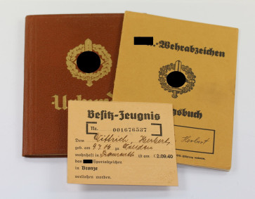 Nachlass SA Wehrabzeichen - Militaria-Berlin