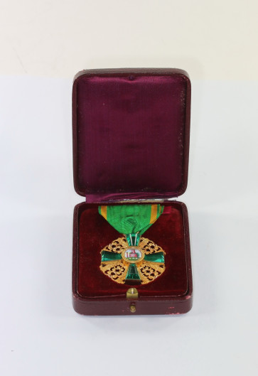 Baden, Orden vom Zähringer Löwen Ritterkreuz 1. Klasse (Gold), im Etui - Militaria-Berlin
