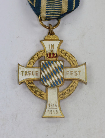 Bayern, Bayr. Kriegs Erinn. Kreuz - In Treue Fest 1914 1918 - Militaria-Berlin