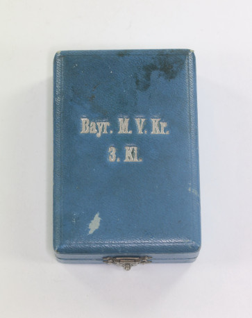  Bayern, Etui Militär Verdienstkreuz 3. Klasse, L. Chr. Lauer GmbH Münzprägeanstalt Nürnberg Berlin - Militaria-Berlin