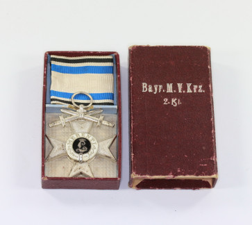 Bayern, Militärverdienstkreuz 2.Klasse mit Schwertern, im Etui - Militaria-Berlin