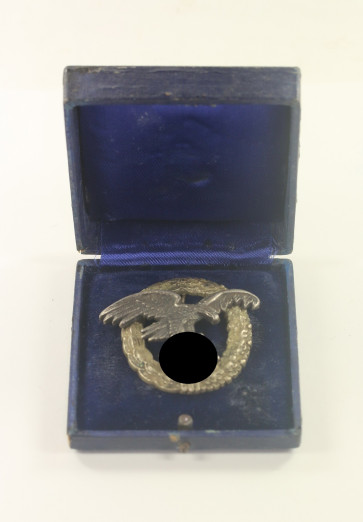 Cased Luftwaffe Observer Badge. Type Friedrich Linden, Lüdenscheid (FLL). - Militaria-Berlin