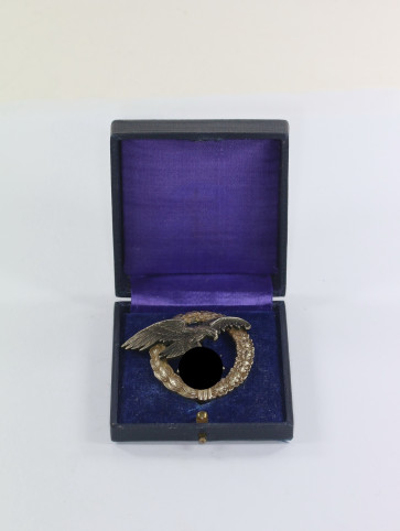 Beobachterabzeichen der Luftwaffe, Hst. CEJ, im Etui - Militaria-Berlin