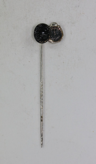 BRD, 9 MM Minatur 1957, Ostmedaille, Verwundetenabzeichen in Schwarz - Militaria-Berlin