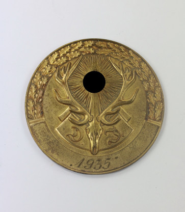  Deutsche Jägerschft (D.J.), Ehrenpreis in Gold 1935, Ges. Gesch. - Militaria-Berlin