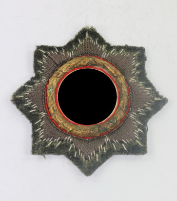 Deutsches Kreuz in Gold auf Heeresstoff - Militaria-Berlin