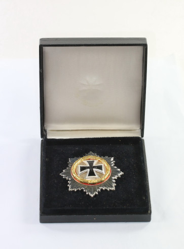 Deutsches Kreuz in Gold, Ausführung 1957, Steinhauer & Lück, im Etui - Militaria-Berlin