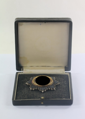 Deutsches Kreuz in Gold, Hst. 1, Deschler & Sohn, München (Leicht), im Etui - Militaria-Berlin