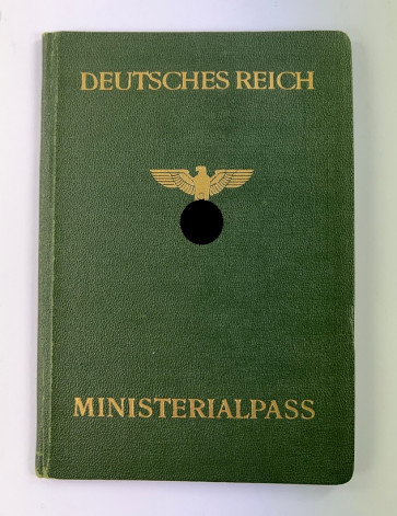 Deutsches Reich, Ministerialpass, Auswärtiges Amt - Militaria-Berlin