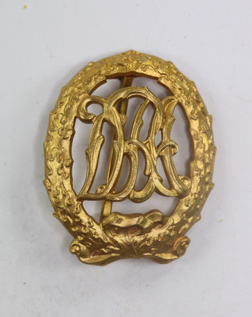 Deutsches Reichssportabzeichen DRA in Gold, Hst. l. Chr. Lauer Nürnberg - Militaria-Berlin