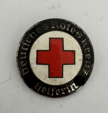  Deutsches Rotes Kreuz (DRK), Brosche für Helferin, Ges. Gesch. - Militaria-Berlin