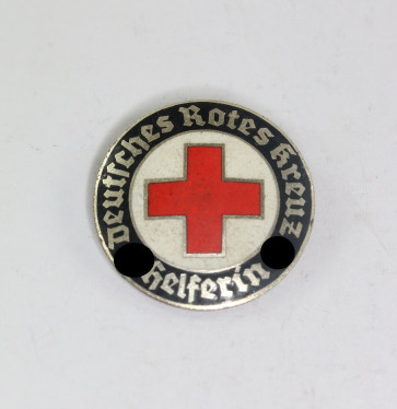 Deutsches Rotes Kreuz (DRK), Brosche für Helferin, Ges. Gesch. und Hersteller - Militaria-Berlin
