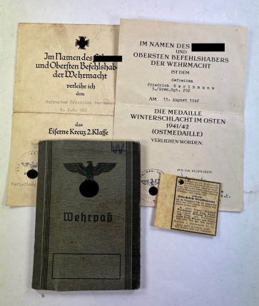 Dokumenten Nachlass Grenadier  - Militaria-Berlin