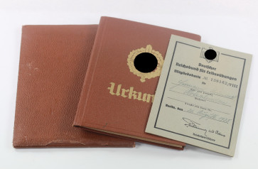 Dokumenten Nachlass SA Wehrabzeichen - Militaria-Berlin