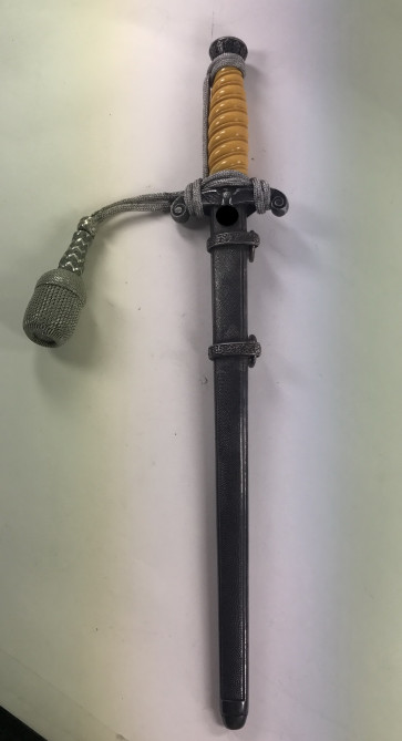 Heeres Offiziersdolch, Hst. Alcoso Solingen, mit Portepee - Militaria-Berlin