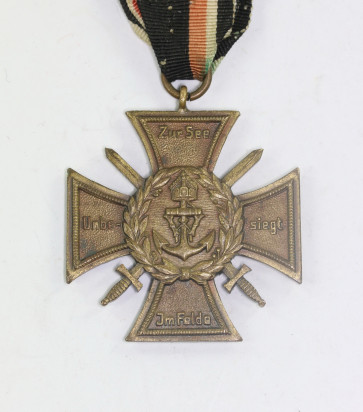 Ehren- und Erinnerungskreuz Marinekorps Flandern (Flandernkreuz), Zur See im Felde unbesiegt - Marine Korps 1914/18 - Militaria-Berlin