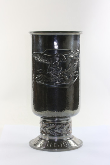 Ehrenpokal für besondere Leistungen in Luftkrieg, "Johannes Vitz", Alpaka - Militaria-Berlin