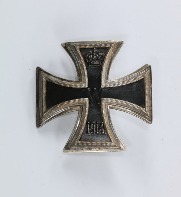 Eisernes Kreuz 1. Klasse 1914, C.F. Zimmermann, Pfotzheim, Scheibe und Muttern  - Militaria-Berlin