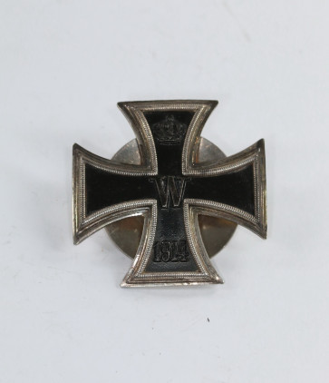 Eisernes Kreuz 1. Klasse 1914, Deutscher Offiziers Verein, an Scheibe und Mutter, Silber 800 - Militaria-Berlin