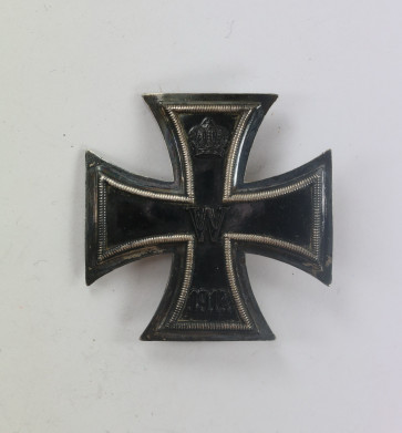 Eisernes Kreuz 1. Klasse 1914, Hst. K.M.S.T.  D.R.G.M., Silber (800) - Militaria-Berlin