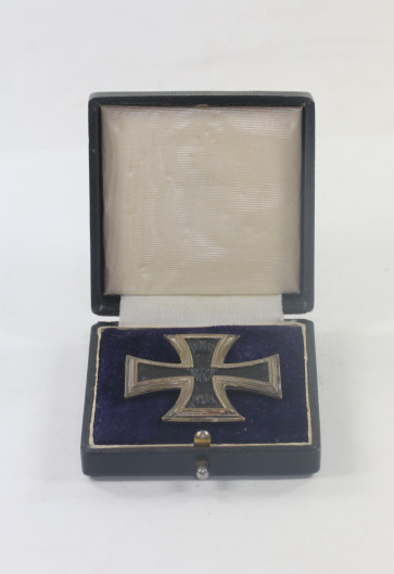 Eisernes Kreuz 1. Klasse 1914, Hst. K.O. (Klein Oberstein), im Etui - Militaria-Berlin