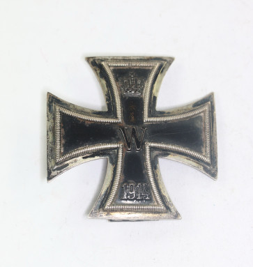  Eisernes Kreuz 1. Klasse 1914, Hst. KMST, Silber (800), "Mausefalle" Variante (Königliche Münze Stuttgart) - Militaria-Berlin