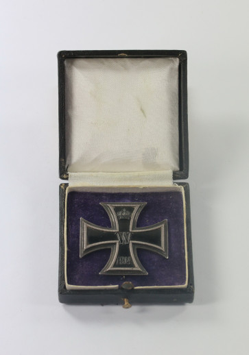  Eisernes Kreuz 1. Klasse 1914, Hst. WS (Wagner & Sohn, Berlin), im Etui - Militaria-Berlin
