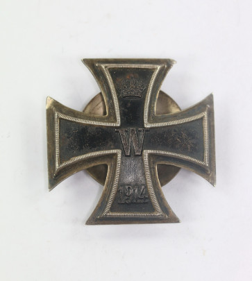 Eisernes Kreuz 1. Klasse 1914, Silber 800 an Schraube und Scheibe - Militaria-Berlin