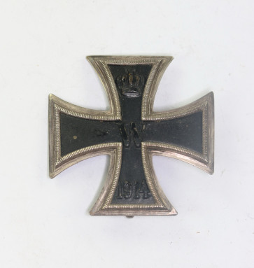Eisernes Kreuz 1. Klasse 1914, Silber (900), Gravur (!) - Militaria-Berlin