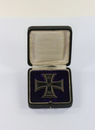 Eisernes Kreuz 1. Klasse 1914 Silber (950), im Etui - Militaria-Berlin