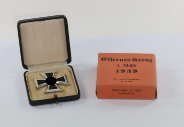 Eisernes Kreuz 1. Klasse 1939, im Etui mit Umkarton Steinhauer & Lück - Militaria-Berlin