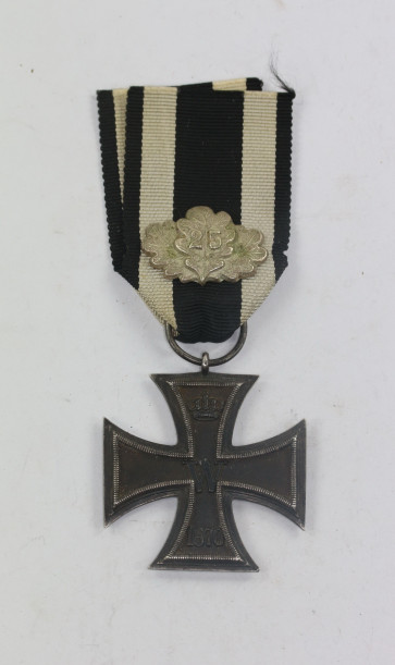 Eisernes Kreuz 2. Klasse 1870 mit Jubiläums-Eichenlaub (1895) - Militaria-Berlin