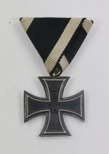 Eisernes Kreuz 2. Klasse 1914, an Drreiecksband (!) - Militaria-Berlin