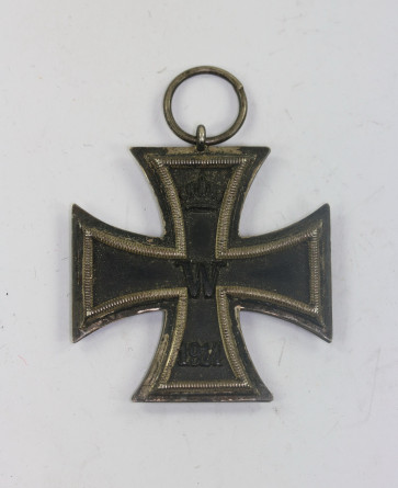 Eisernes Kreuz 2. Klasse 1914, Hst. LV (Lieferungsverband für Eiserne Kreuze), ohne Zusatzpunze(!) - Militaria-Berlin